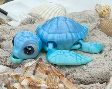 Schildkröten-Anhänger Meeresbriese Blau